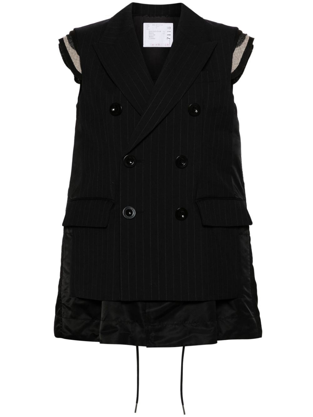 deconstructed double-breasted gilet - 1