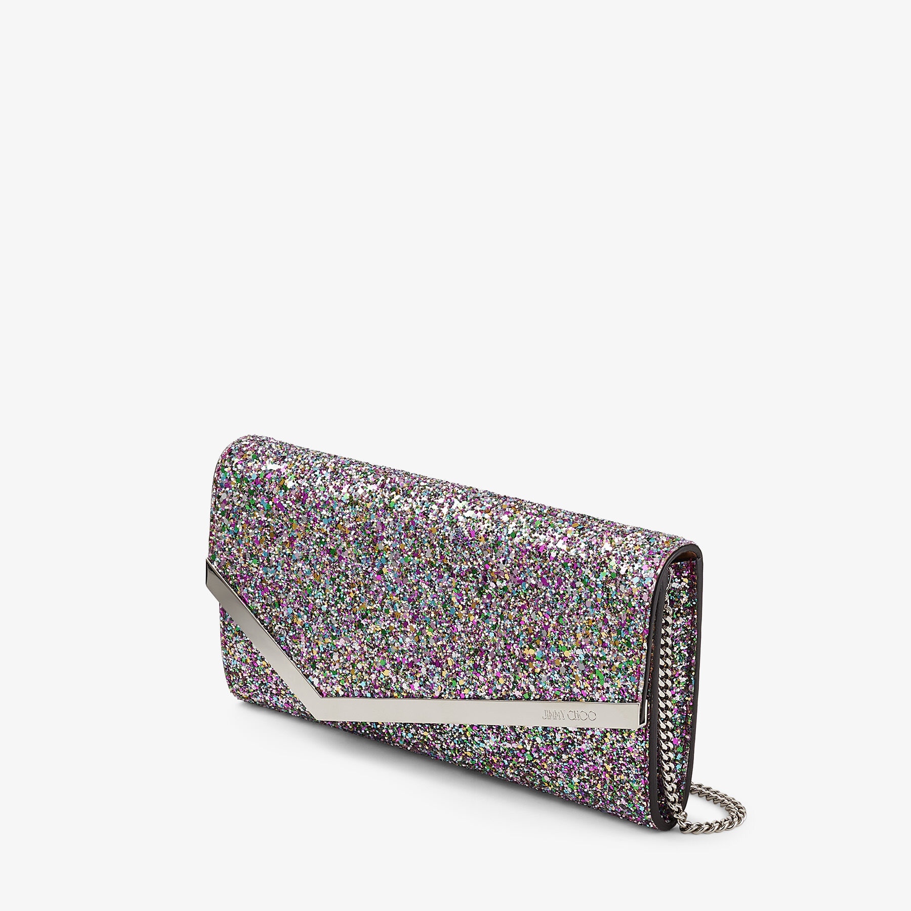 Emmie
Confetti Glitter Fabric Clutch Bag - 2