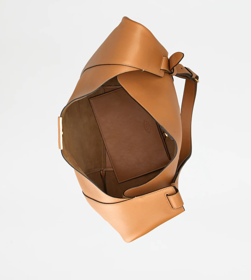 TIMELESS BAG IN LEATHER LARGE - BROWN 4