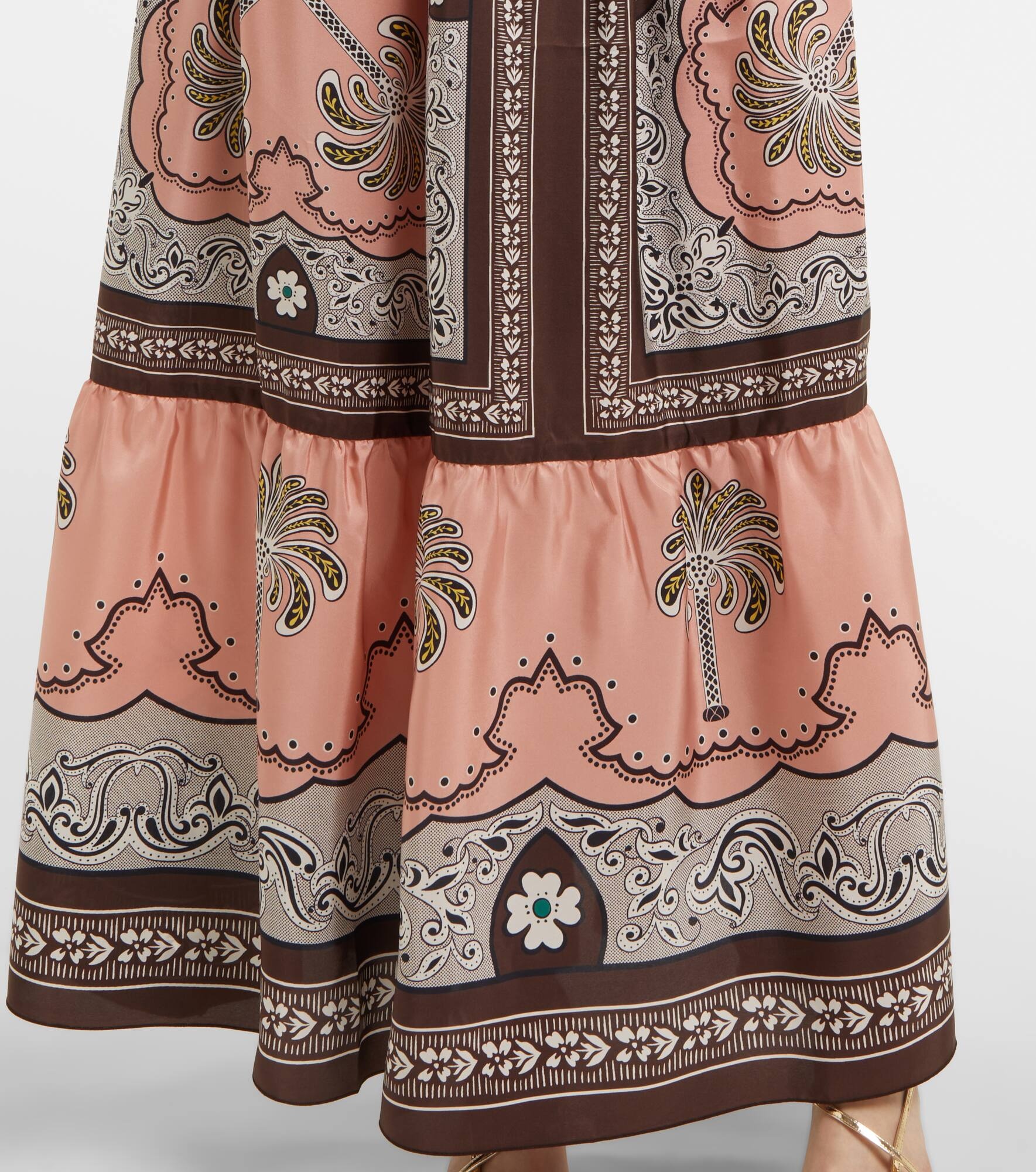 Athena printed silk maxi dress - 6