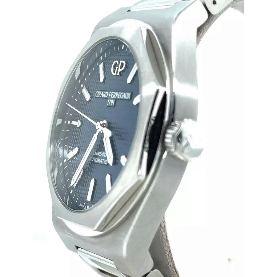 Pre-owned Girard Perregaux Laureato Blue Dial Men's Watch 81010-11-431-11A - 3