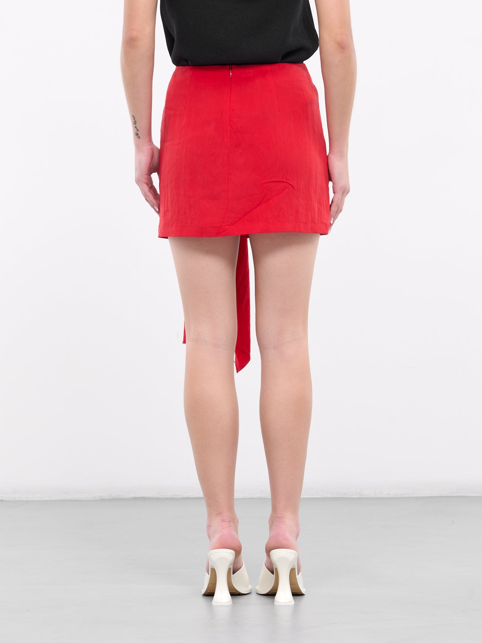 Draped Sash Mini Skirt - 3