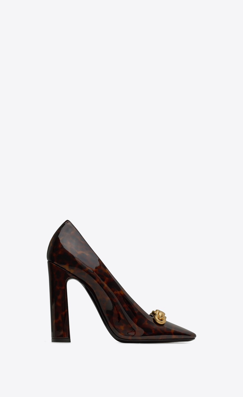 silvana pumps in tortoiseshell patent leather 1