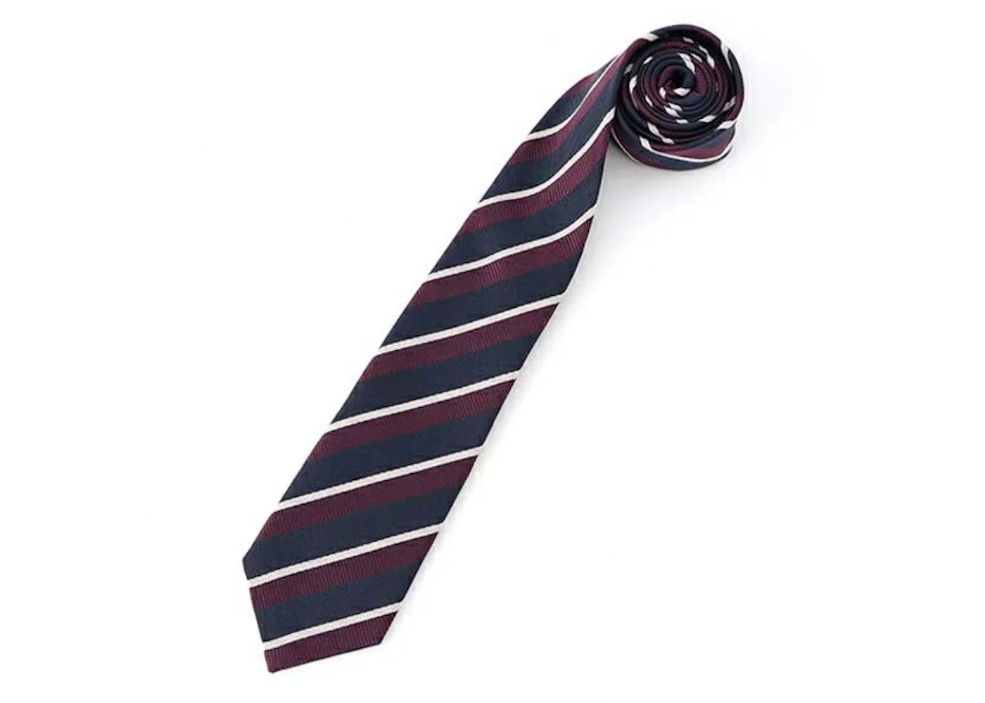 Gucci Striped Tie Navy/Purple/White - 1