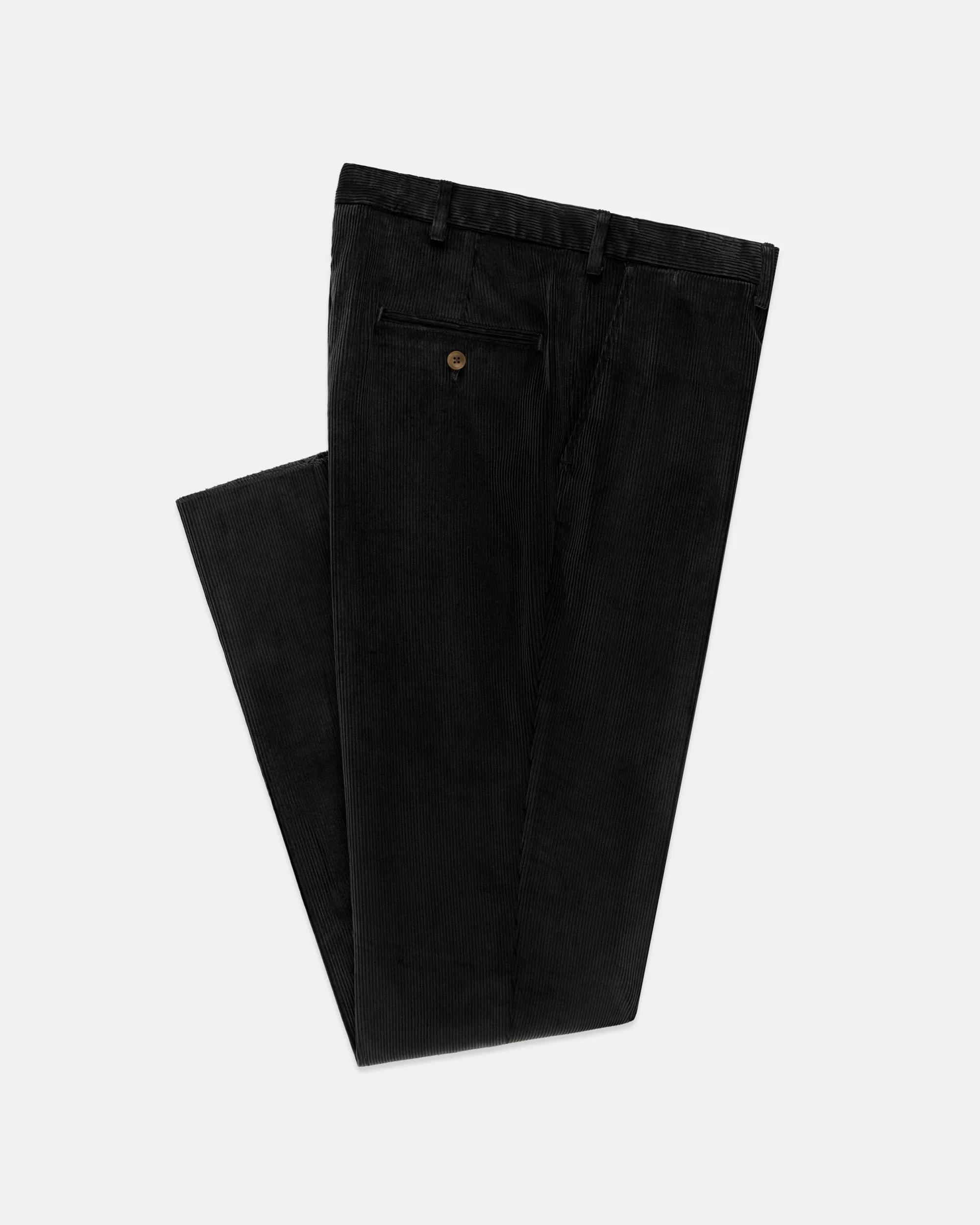 MADE-IN-USA BLACK WIDE WALE CORDUROY PANT - 1