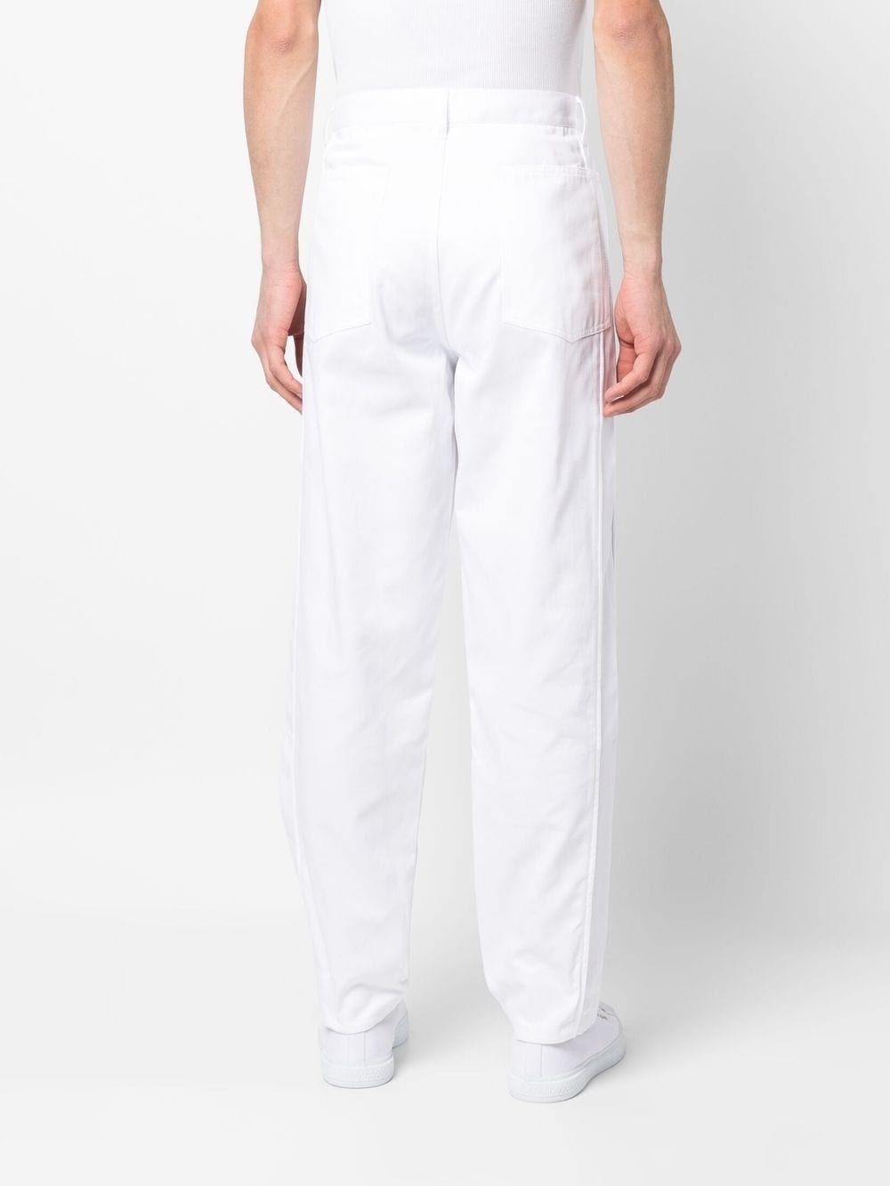 straight-leg denim trousers - 4