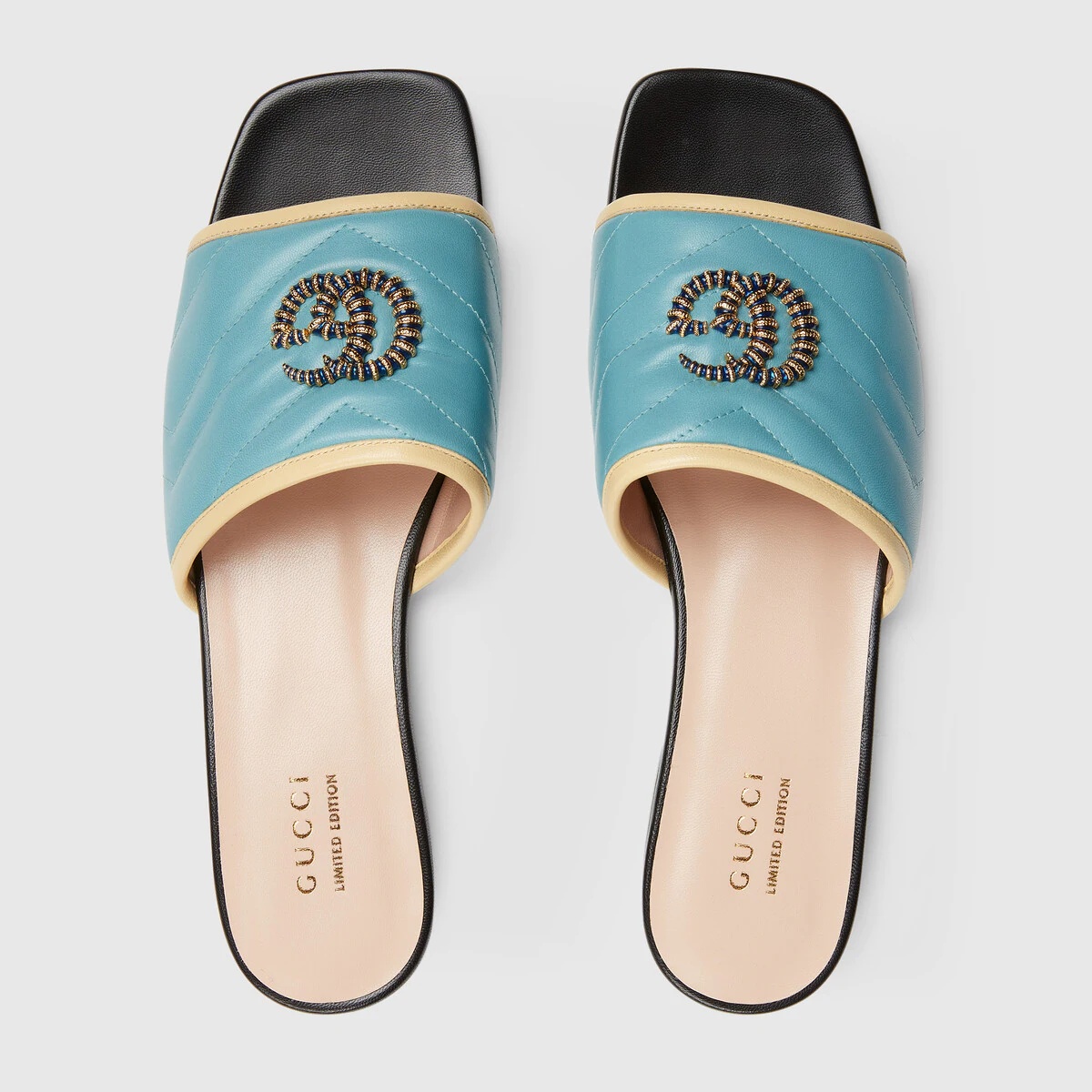 Online Exclusive sandal with Double G - 3