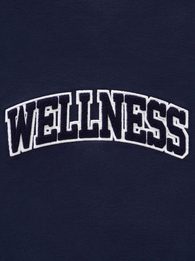 Sporty & Rich text-print cotton sweatshirt outlook