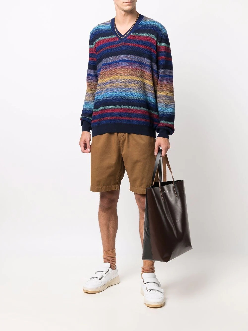 striped knitted jumper - 2