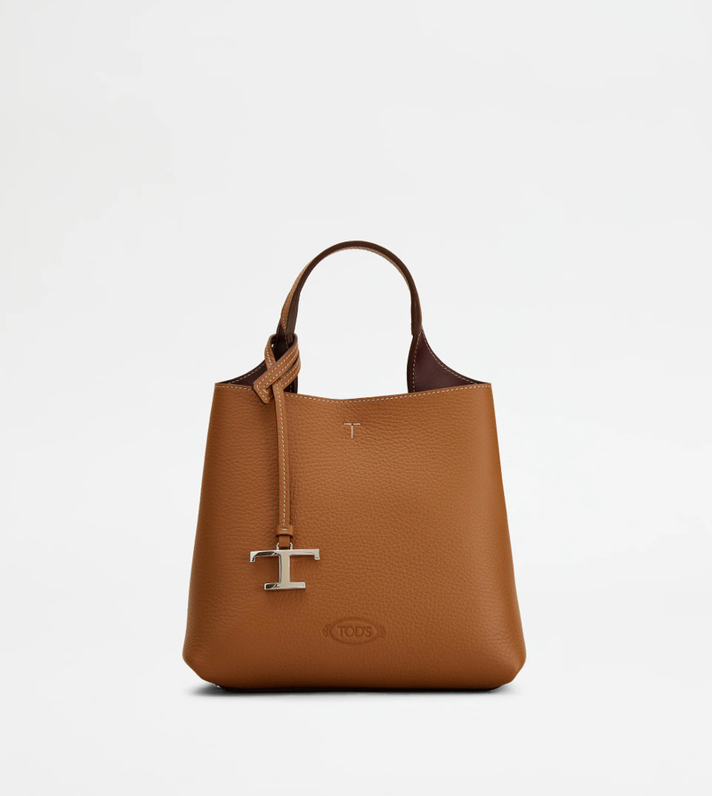 TOD'S BAG IN LEATHER MINI - BROWN 1
