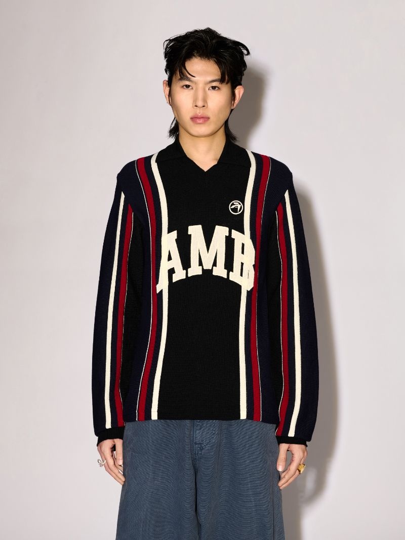 LONG SLEEVE EMBROIDERED POLO - 3