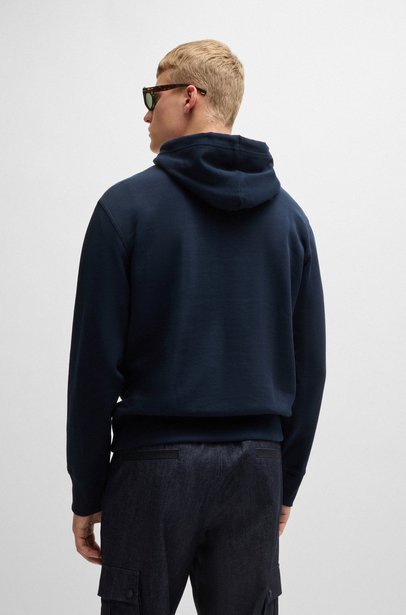 RELAXED-FIT HOODIE IN COTTON TERRY WITH LARGE LOGO 5