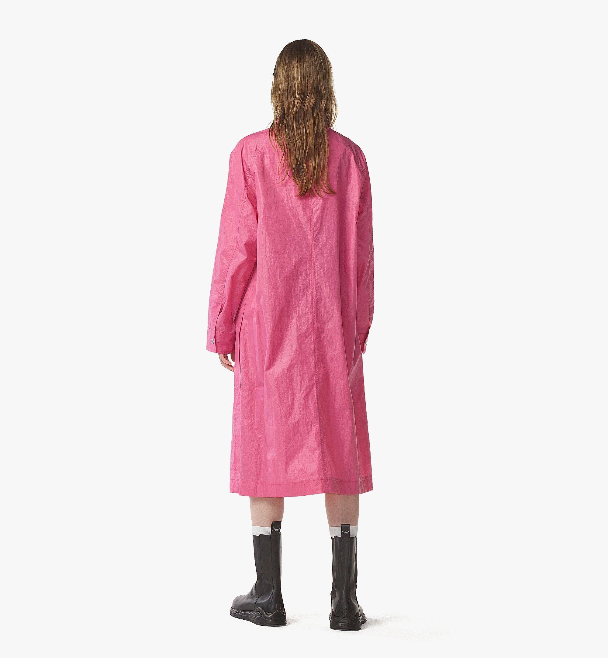Oversized Coat in Crushed Nylon - 5