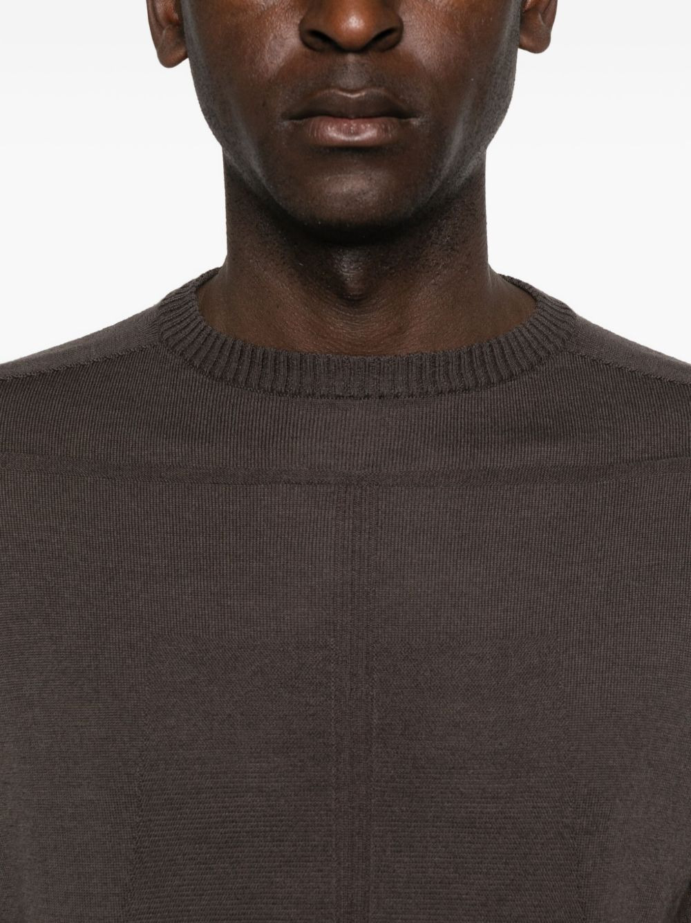 metallic-detail crew-neck sweater - 5