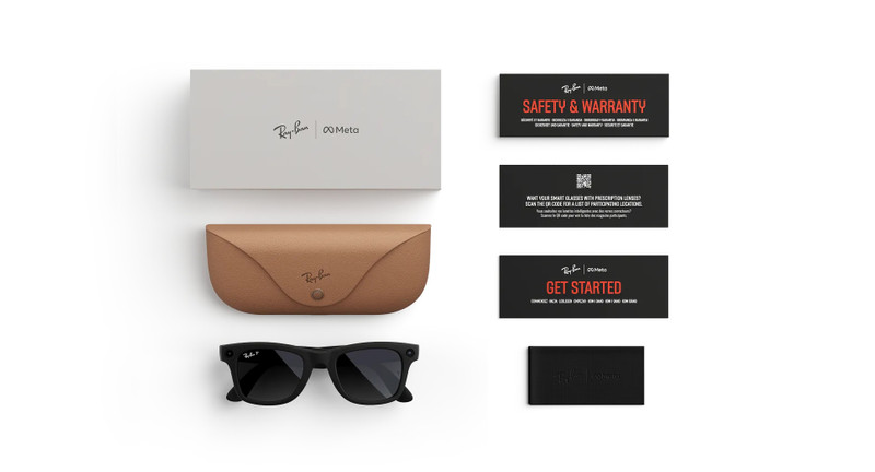 Ray-Ban Meta Wayfarer (Gen 2) Matte Black Polar Gradient Graphite Lenses 6