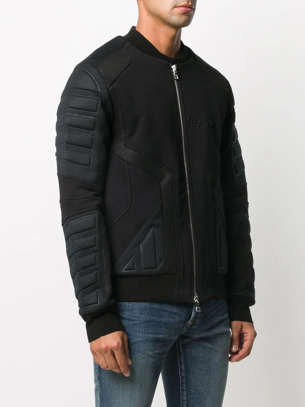 panelled bomber jacket - 3