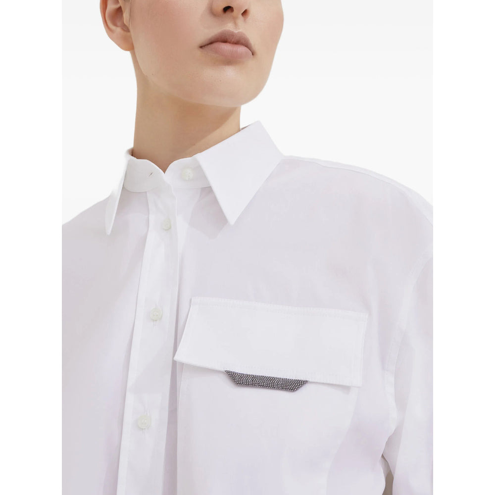 Brunello Cucinelli White Tops - Shirts Women - 3