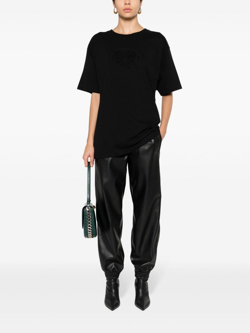 Stella McCartney cut-out cotton T-shirt outlook