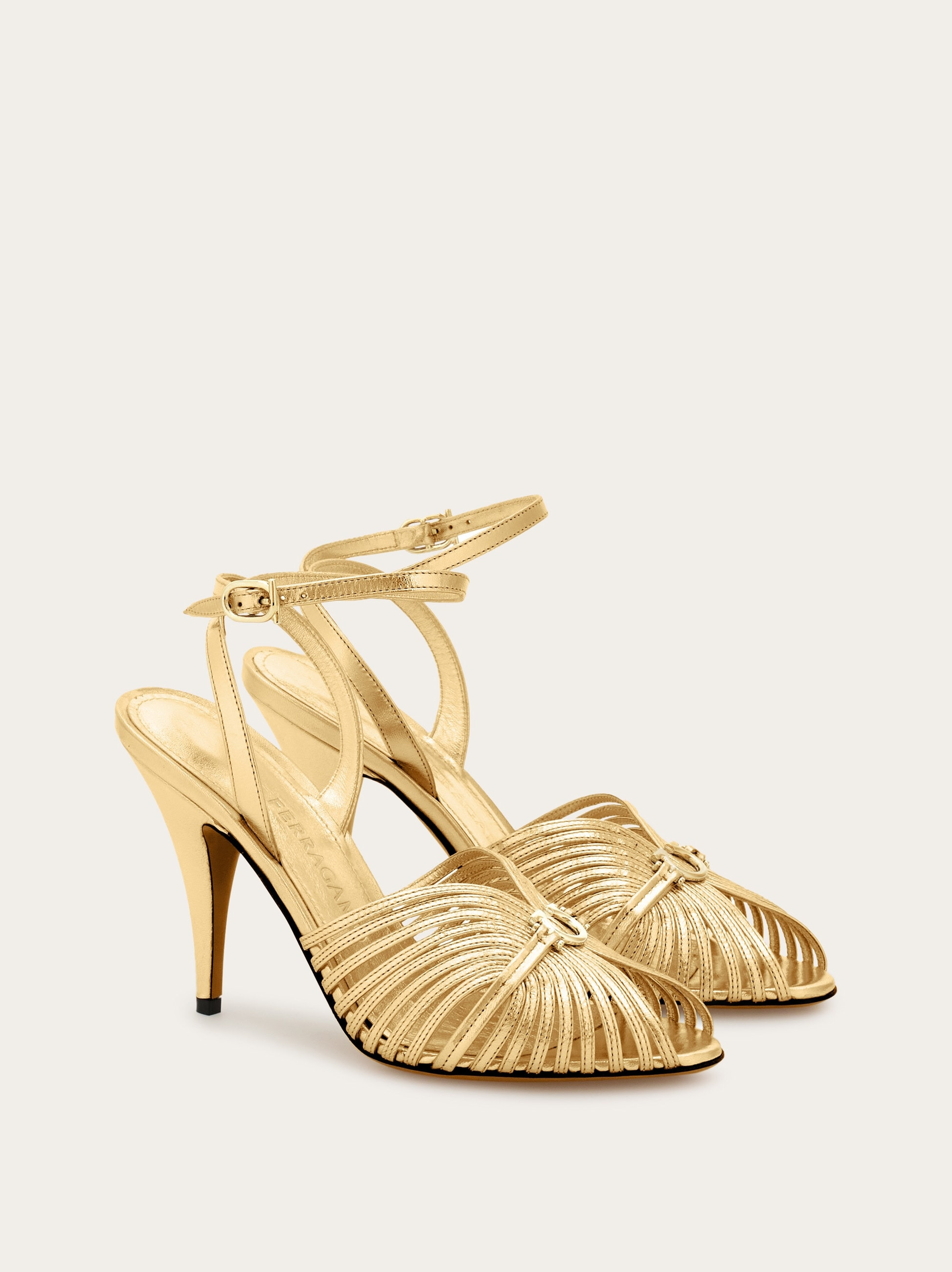 Sandal with Gancini element - 4