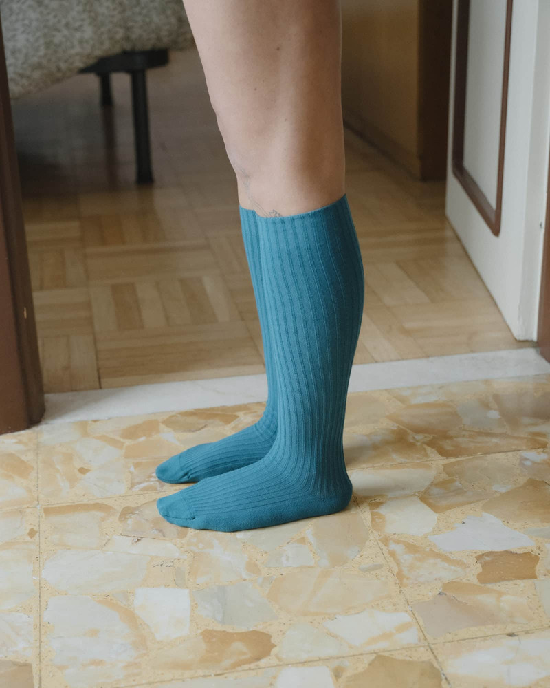 Rib Knee Socks - Organic Cotton Rib 3