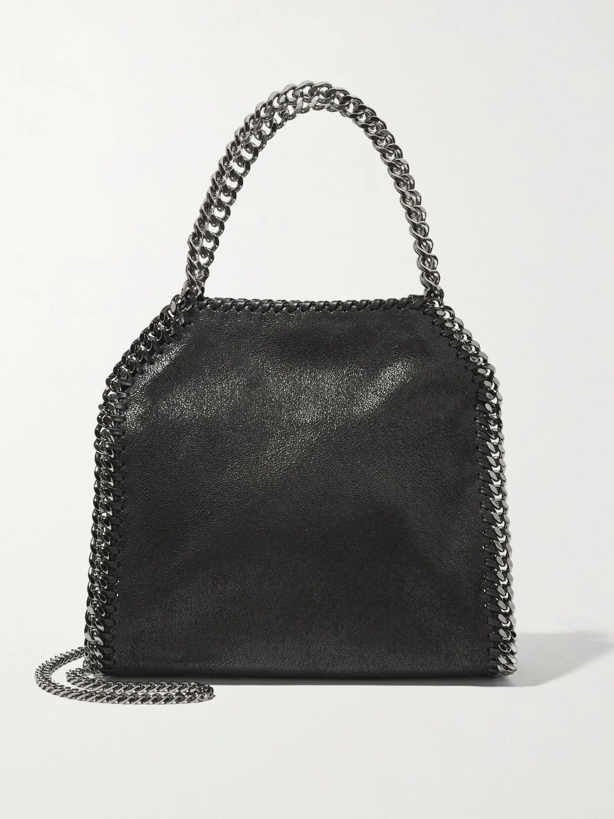The Falabella Mini Faux Brushed-leather Shoulder Bag - 1