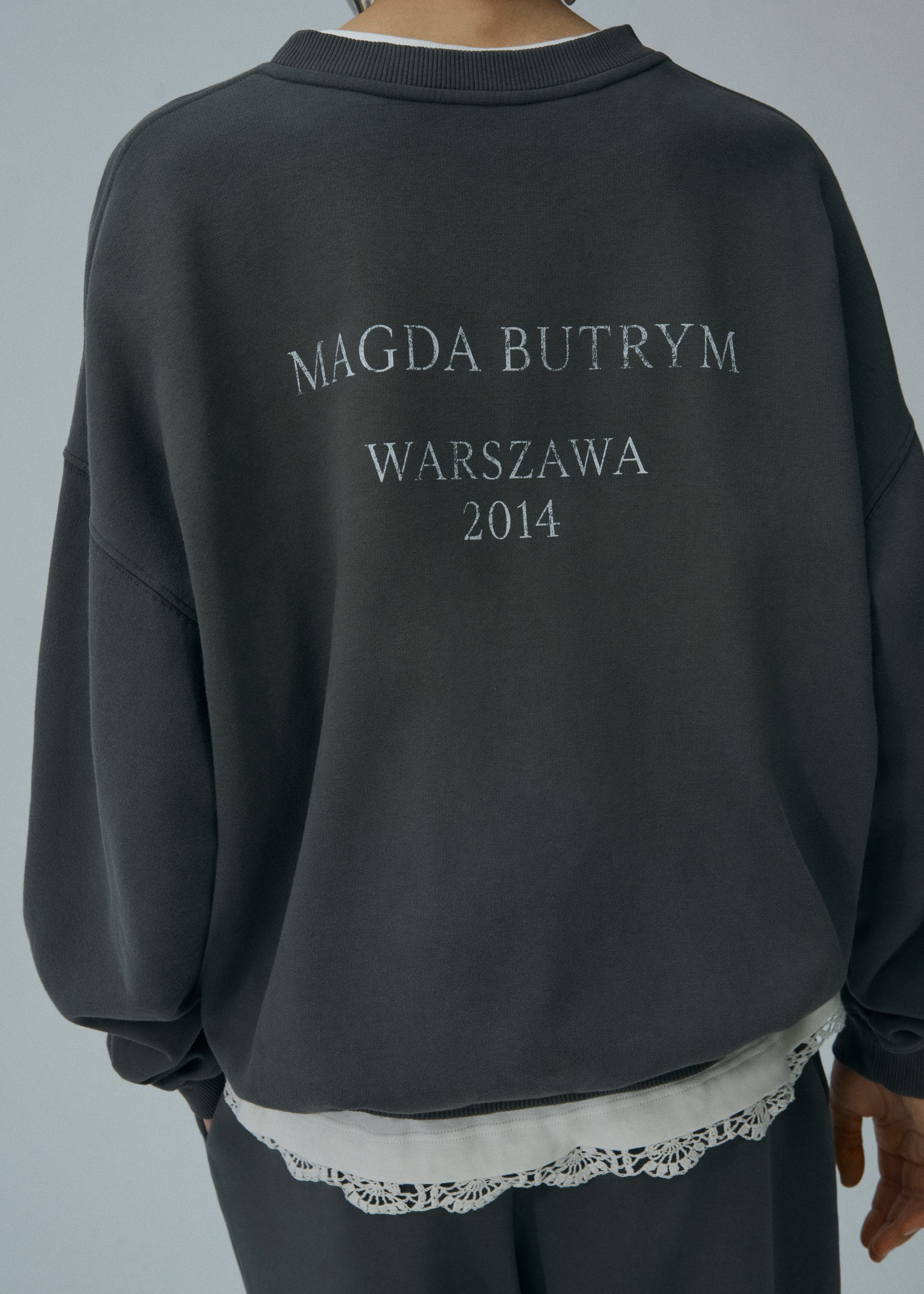 Warszawa 2014 sweatshirt in grey - 4