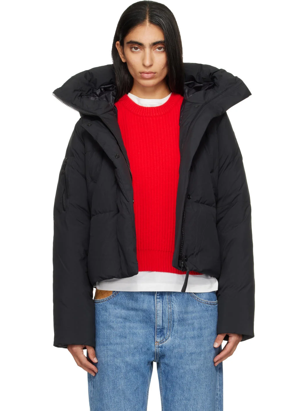 Black Chilliwack Puffer Down Jacket - 1
