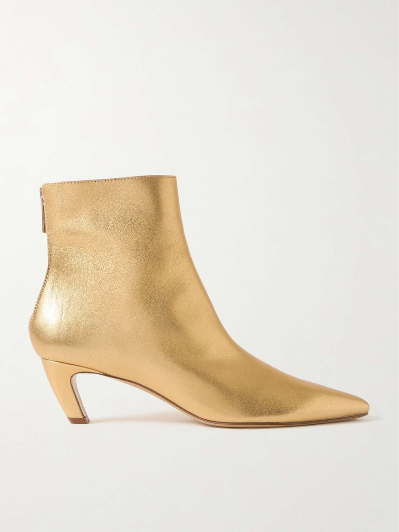 Clayton metallic leather ankle boots - 1