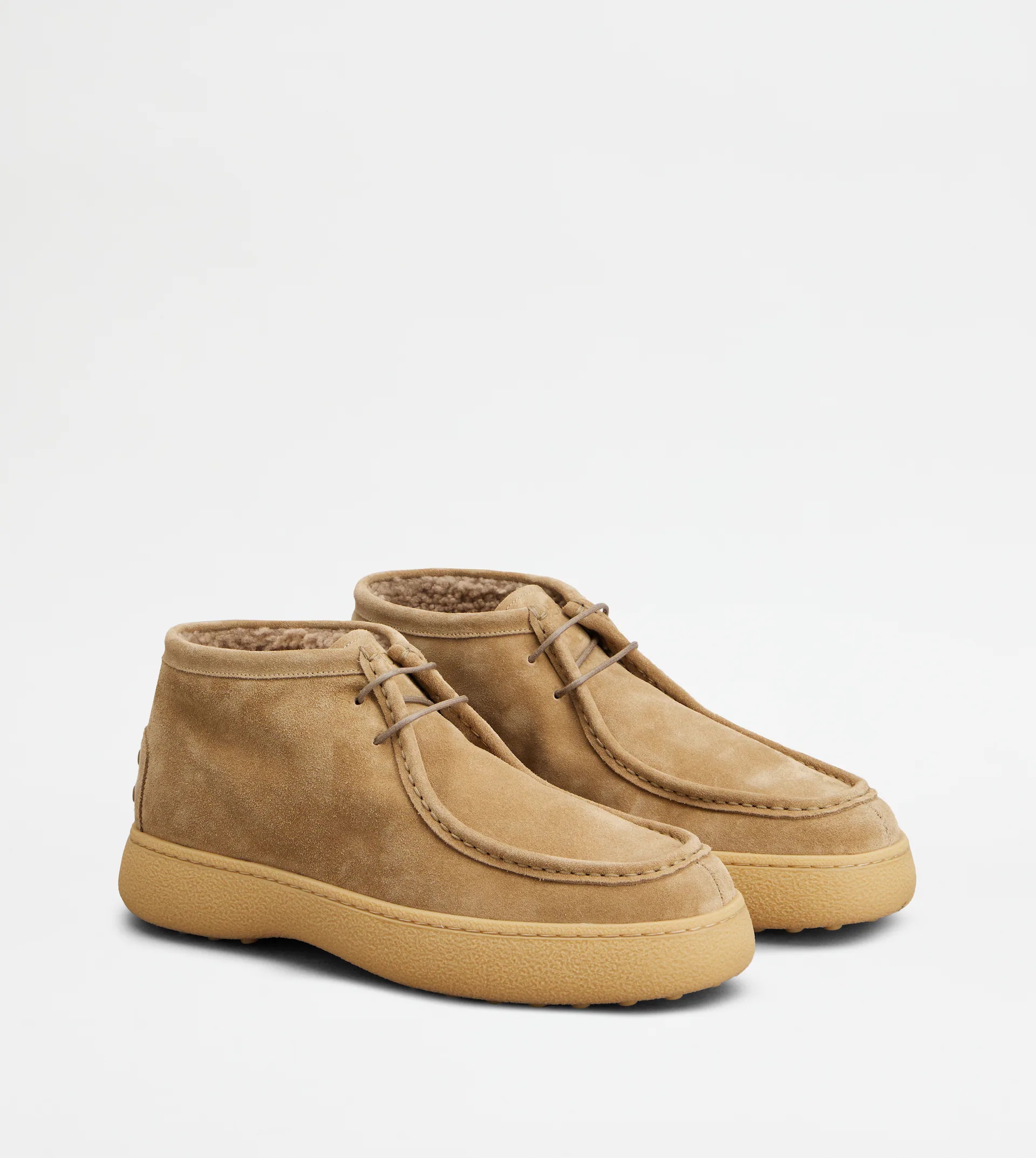 TOD'S W. G. DESERT BOOTS IN SUEDE - BEIGE - 3