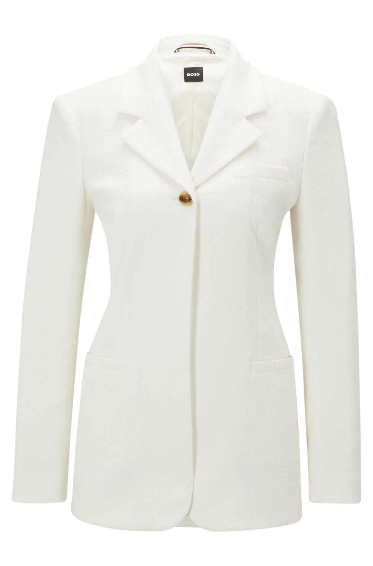 SLIM-FIT JACKET IN A COTTON BLEND - 1