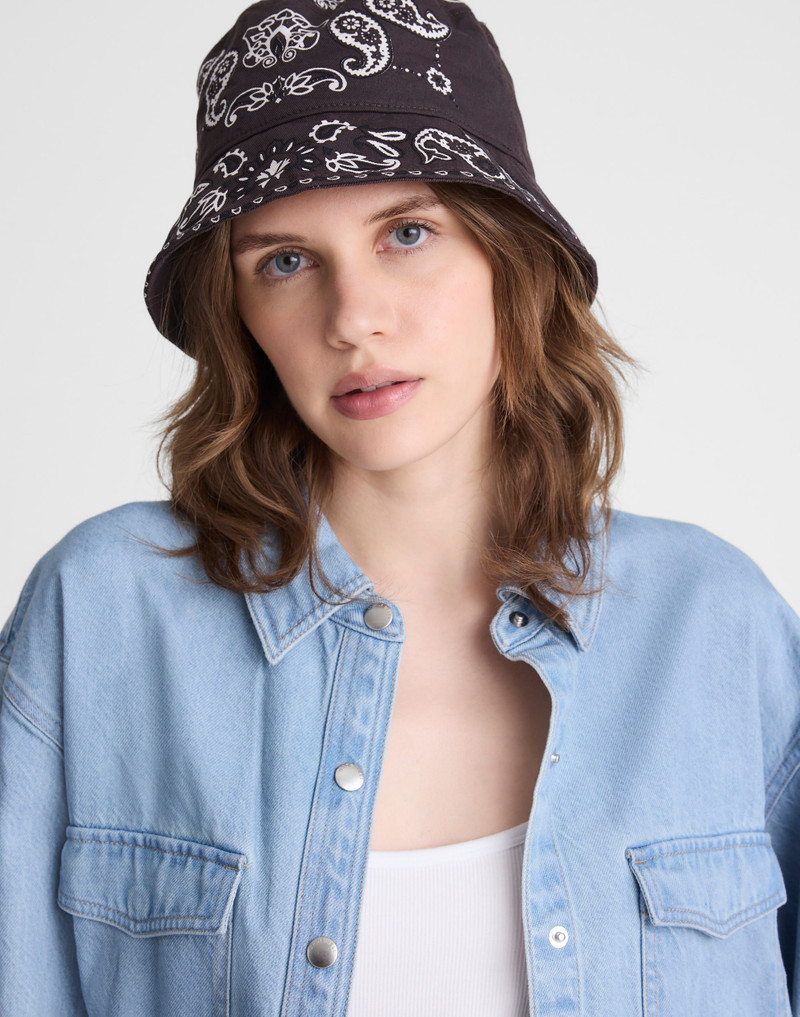 Bandana-Print Bucket Hat 3