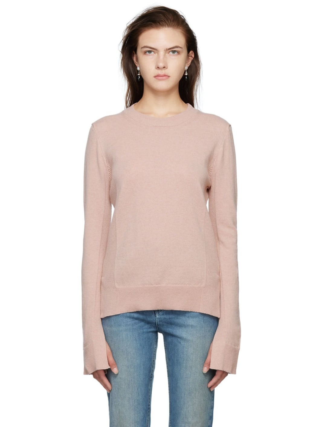 Pink Detailed Sweater - 1