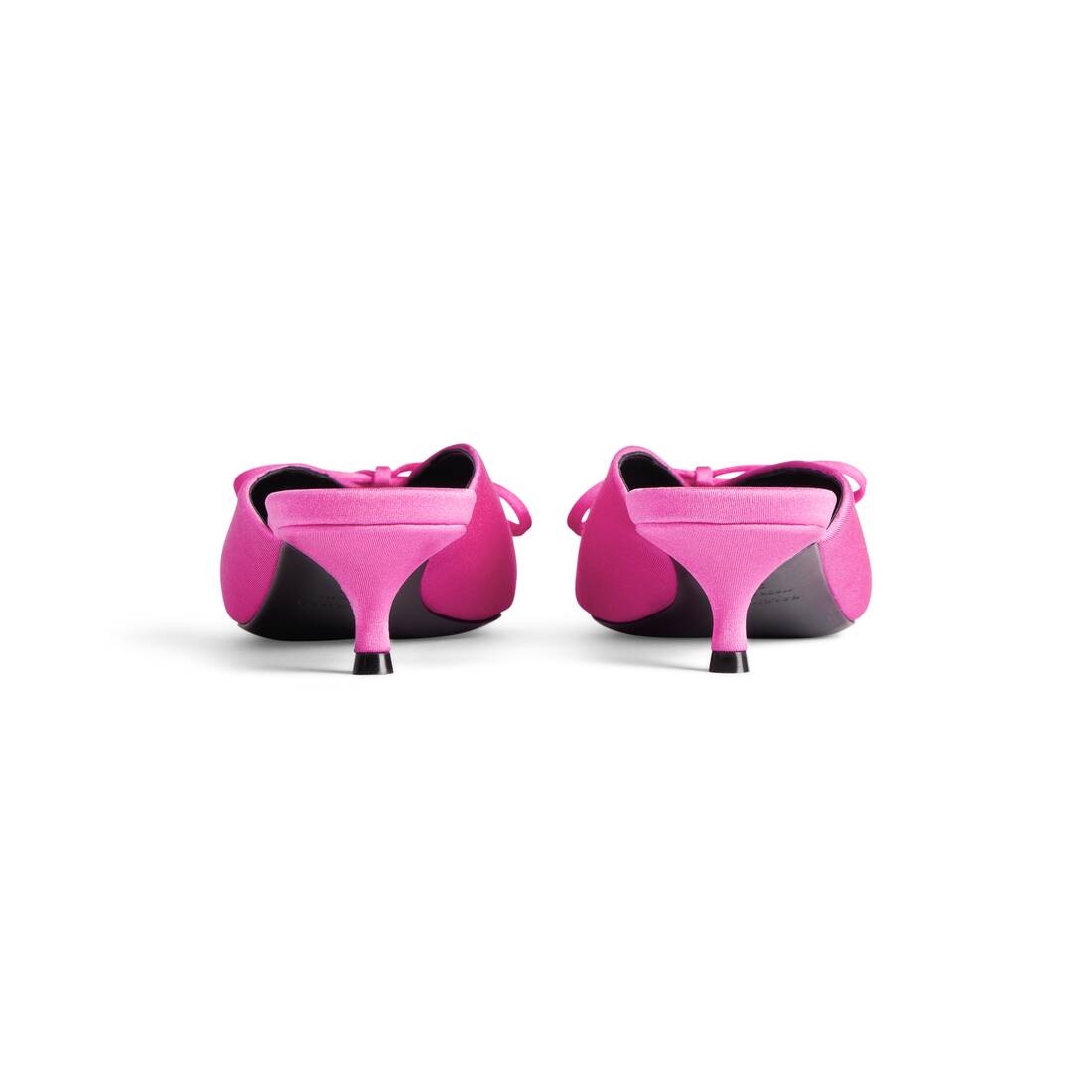 Women's Knife Bow 40mm Mule in Pink - 5