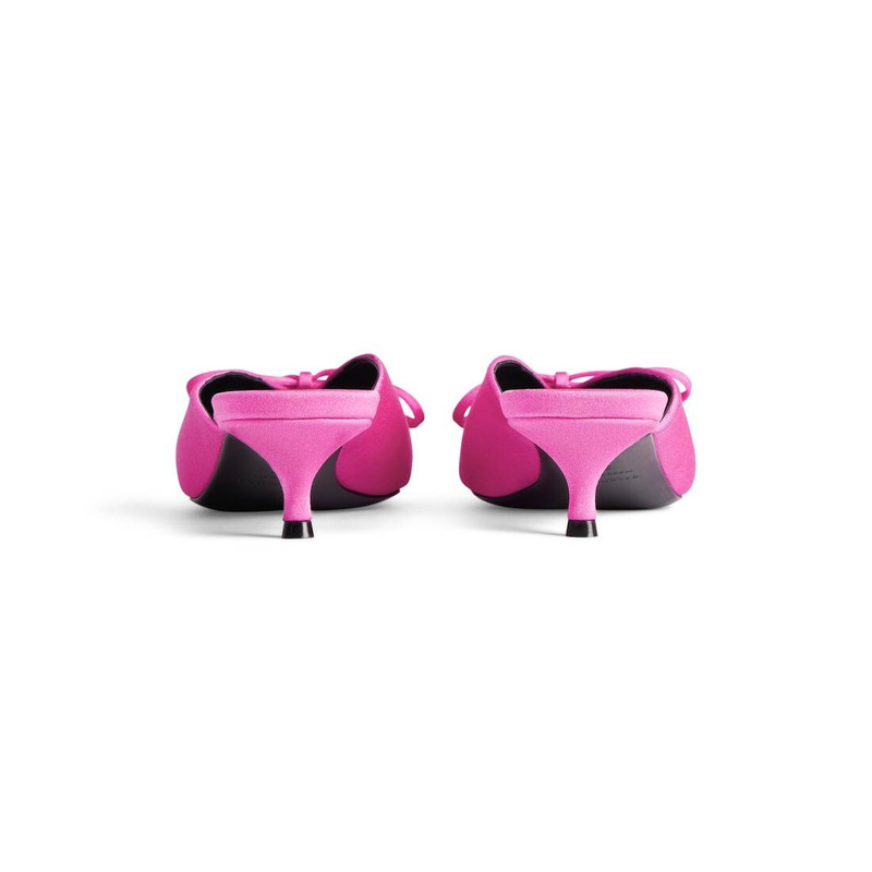 Women's Knife Bow 40mm Mule in Pink 5