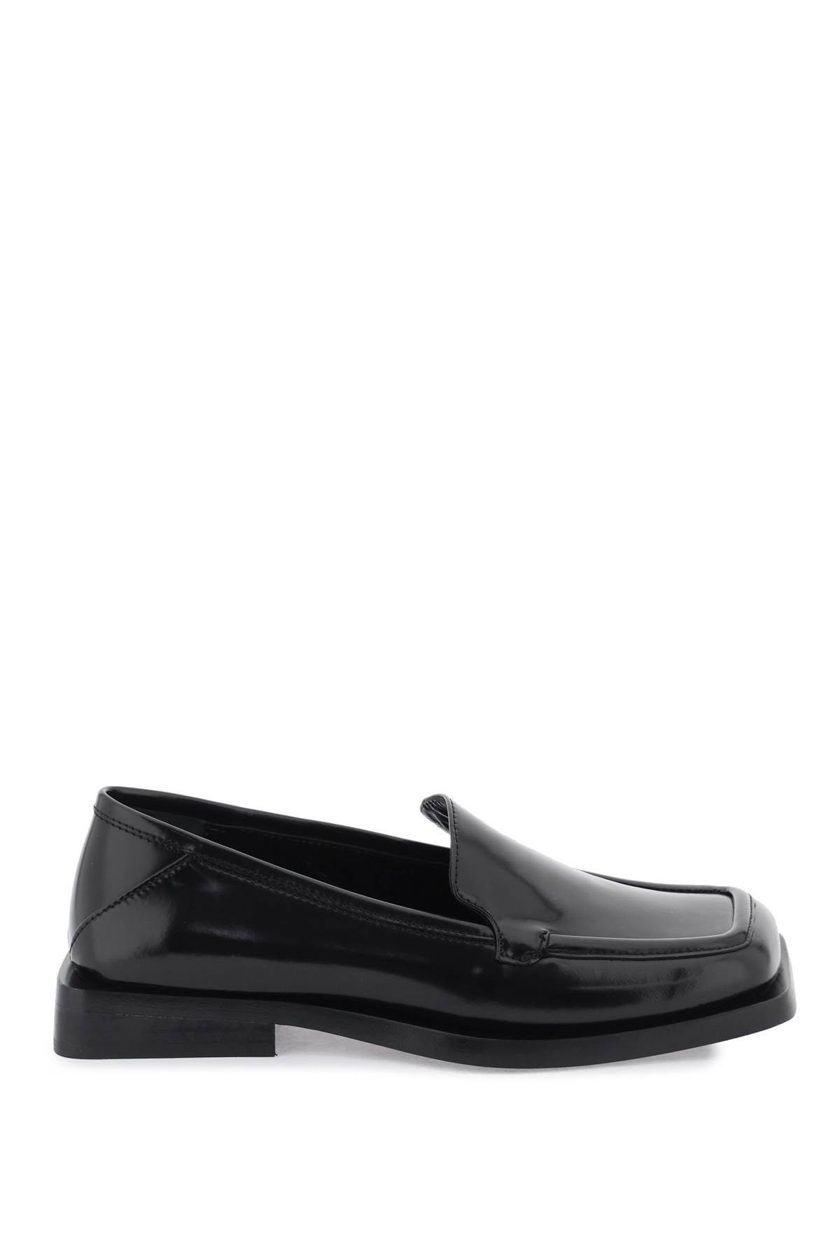 BRUSHED LEATHER 'MICOL' LOAFERS - 1