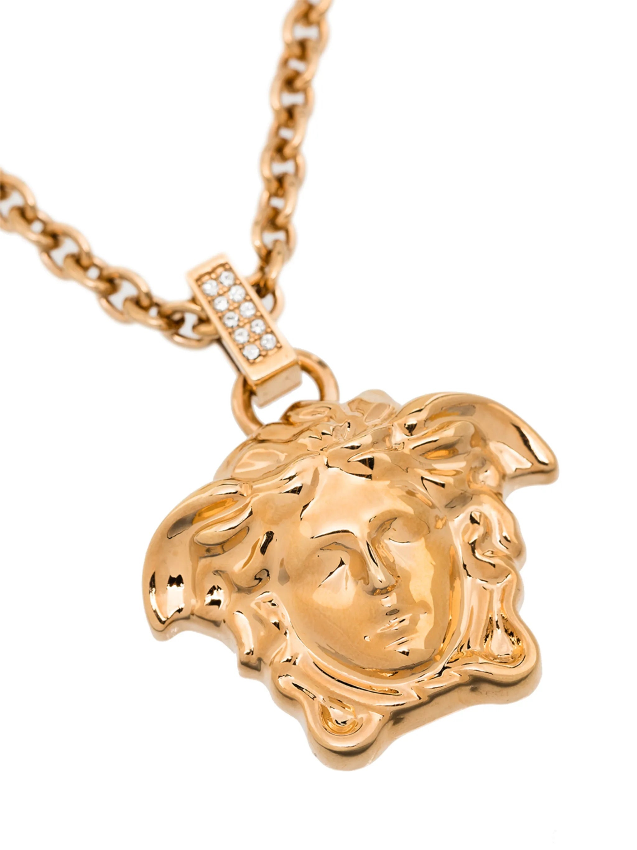 Versace La Medusa Crystal-embellished Necklace - 1