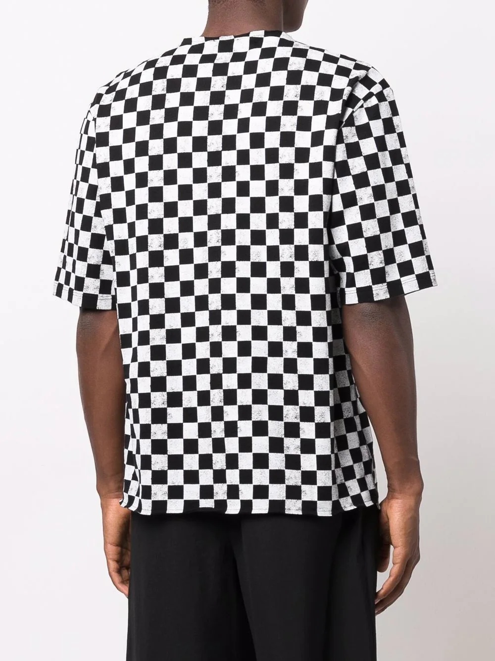 check-print T-shirt - 4