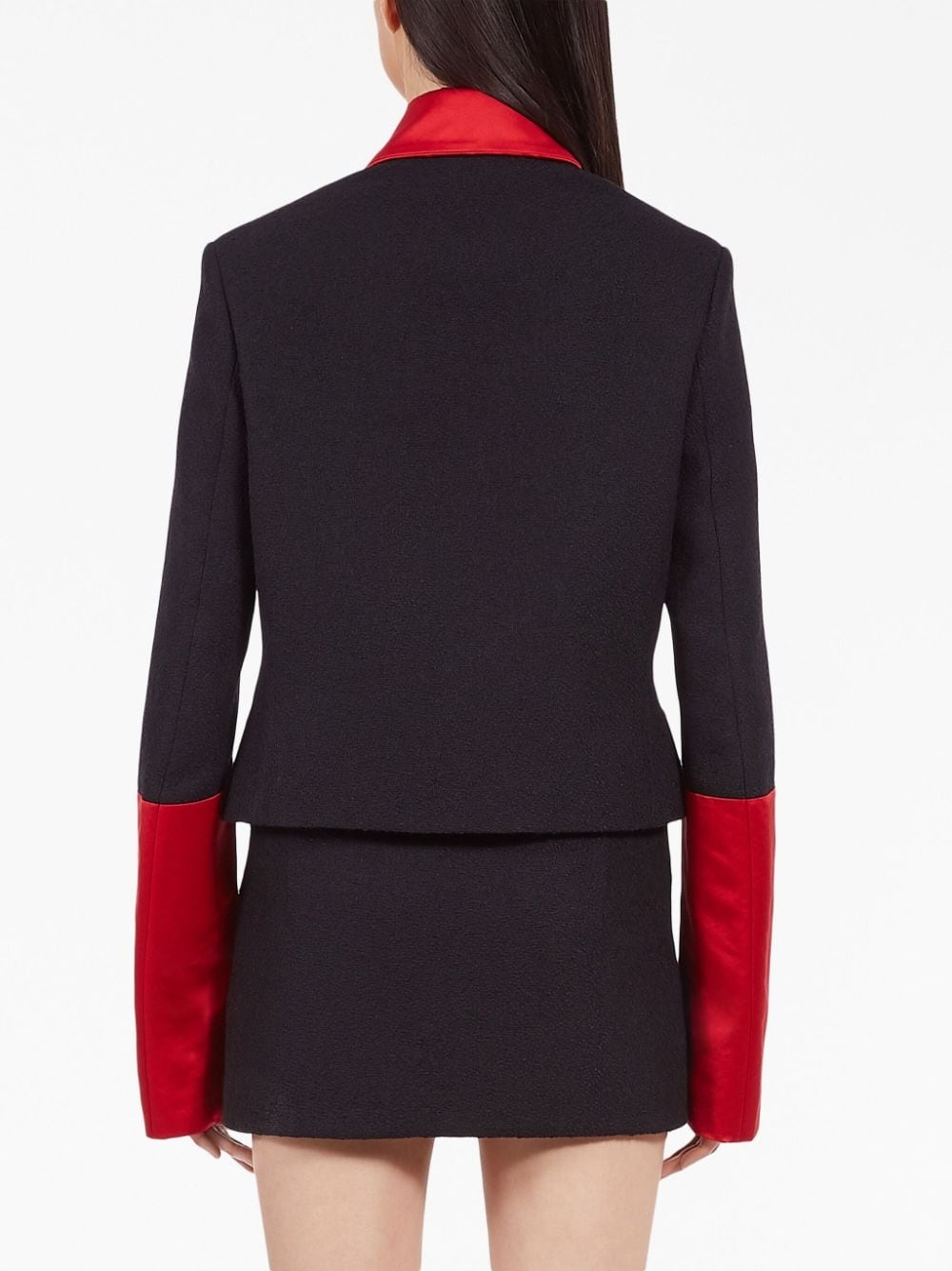 colour-block cropped jacket - 4