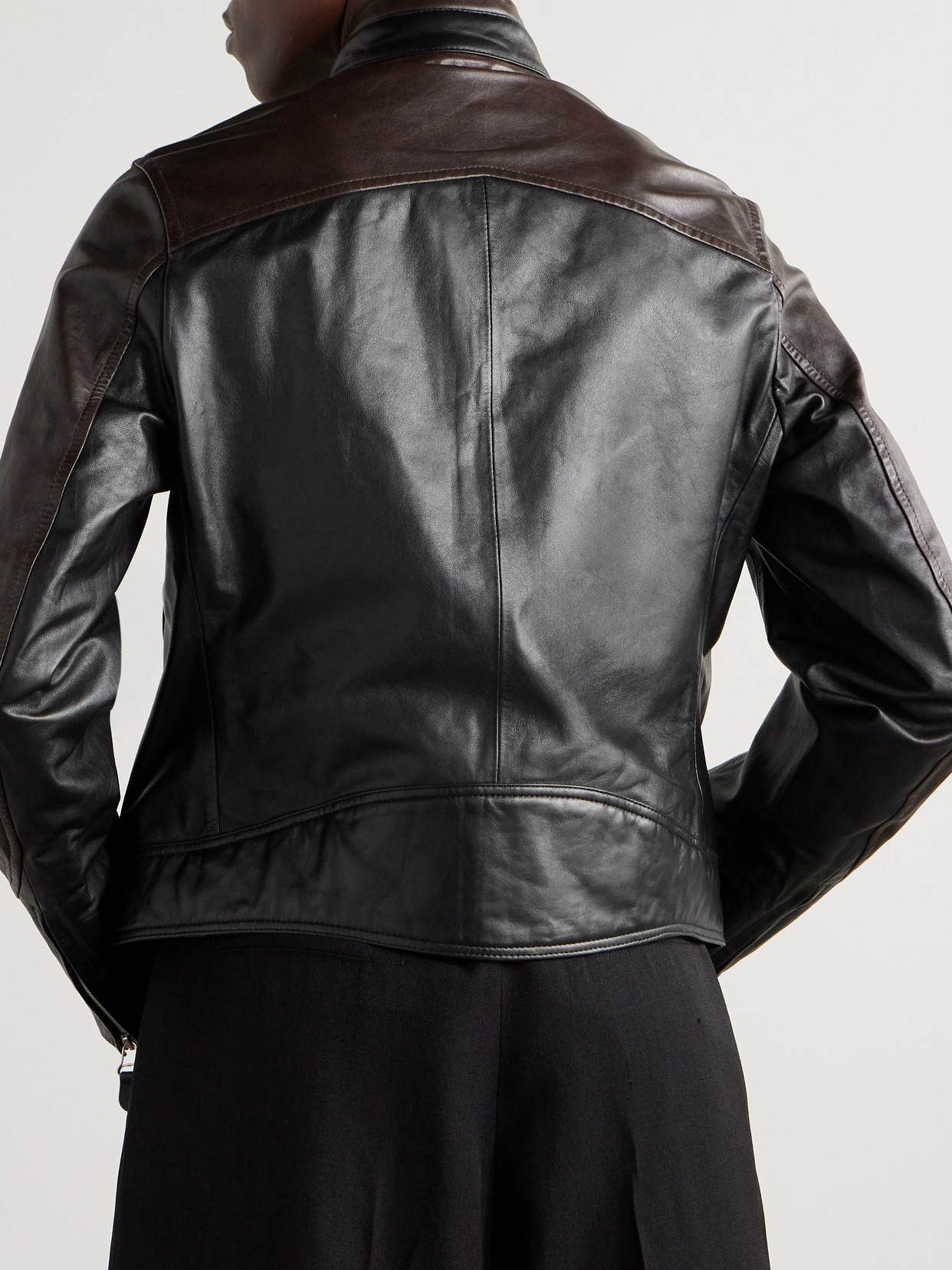 + Emporio Armani Piccola Trix Leather Jacket - 3