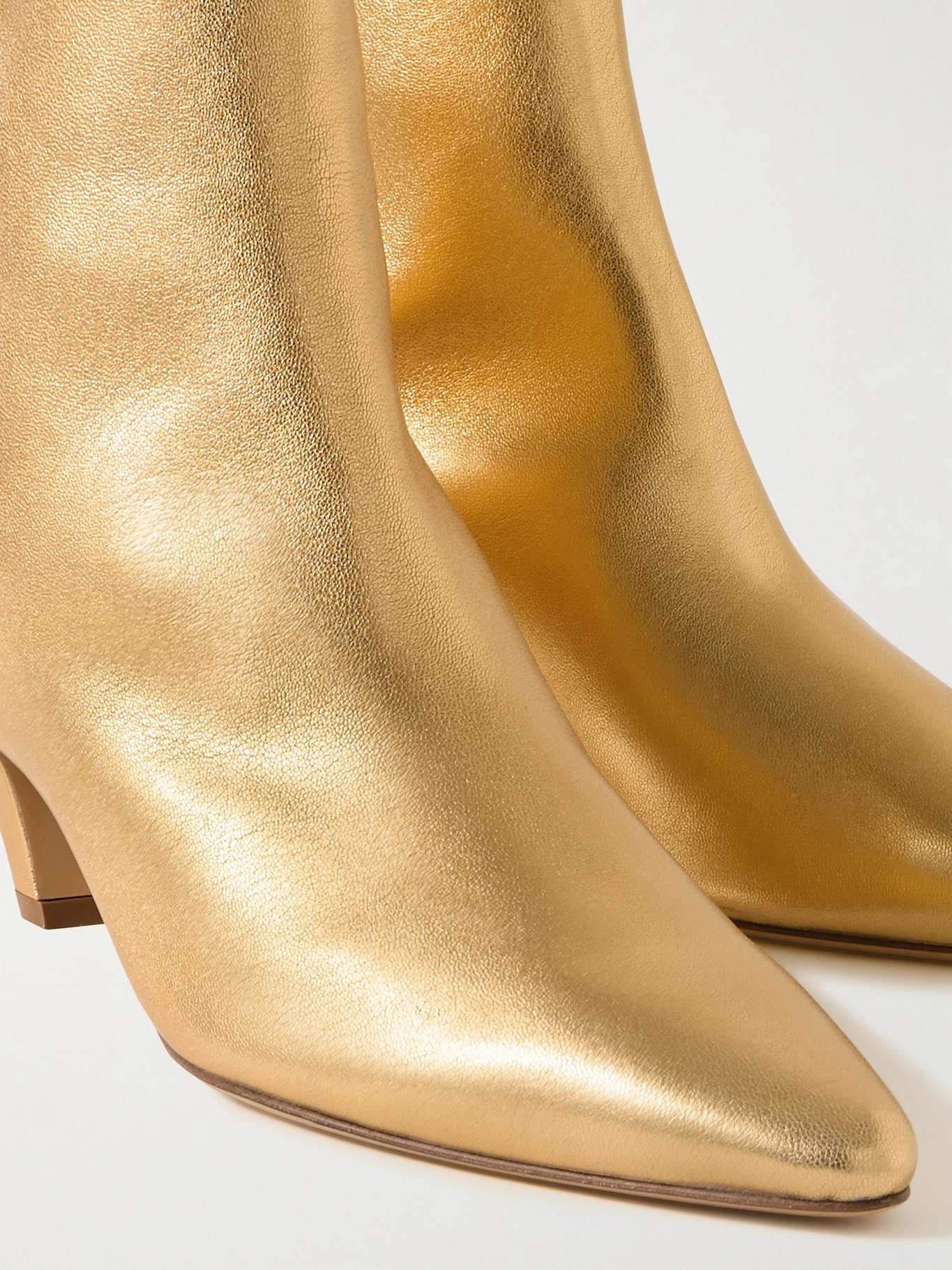 Clayton metallic leather ankle boots - 4
