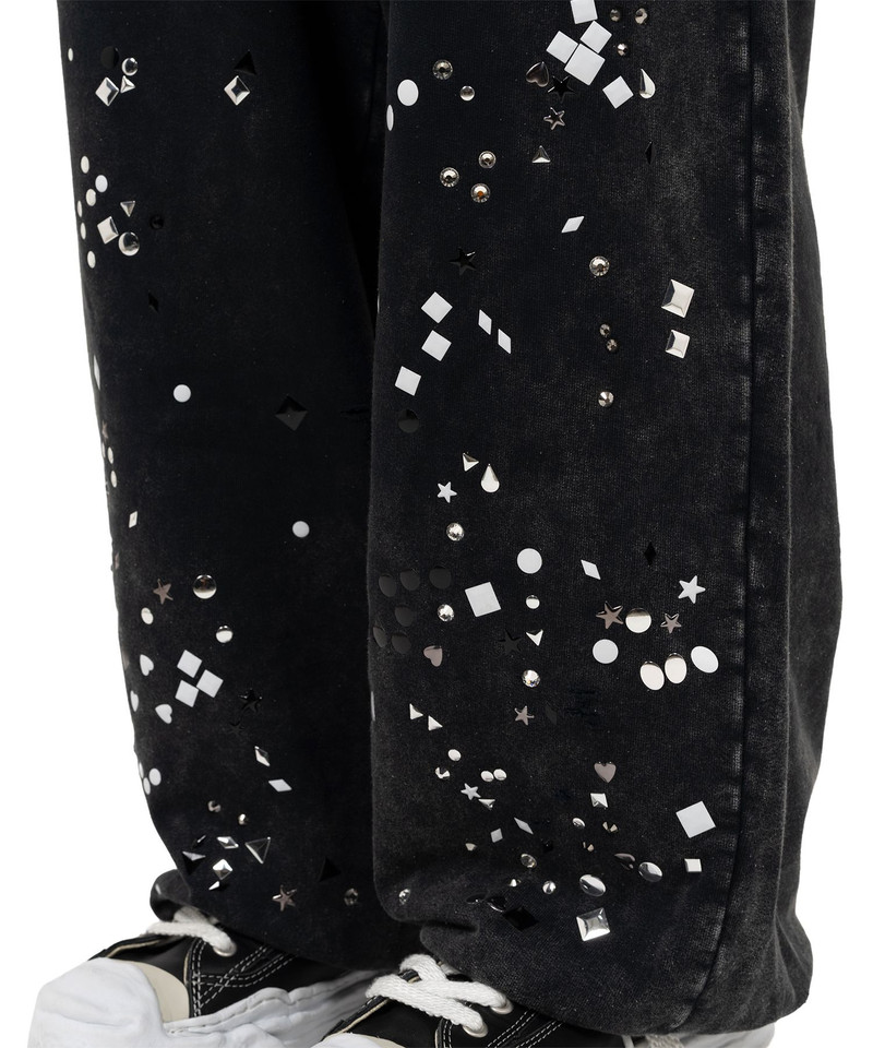 Embellished Bleached Sweat Pants 8