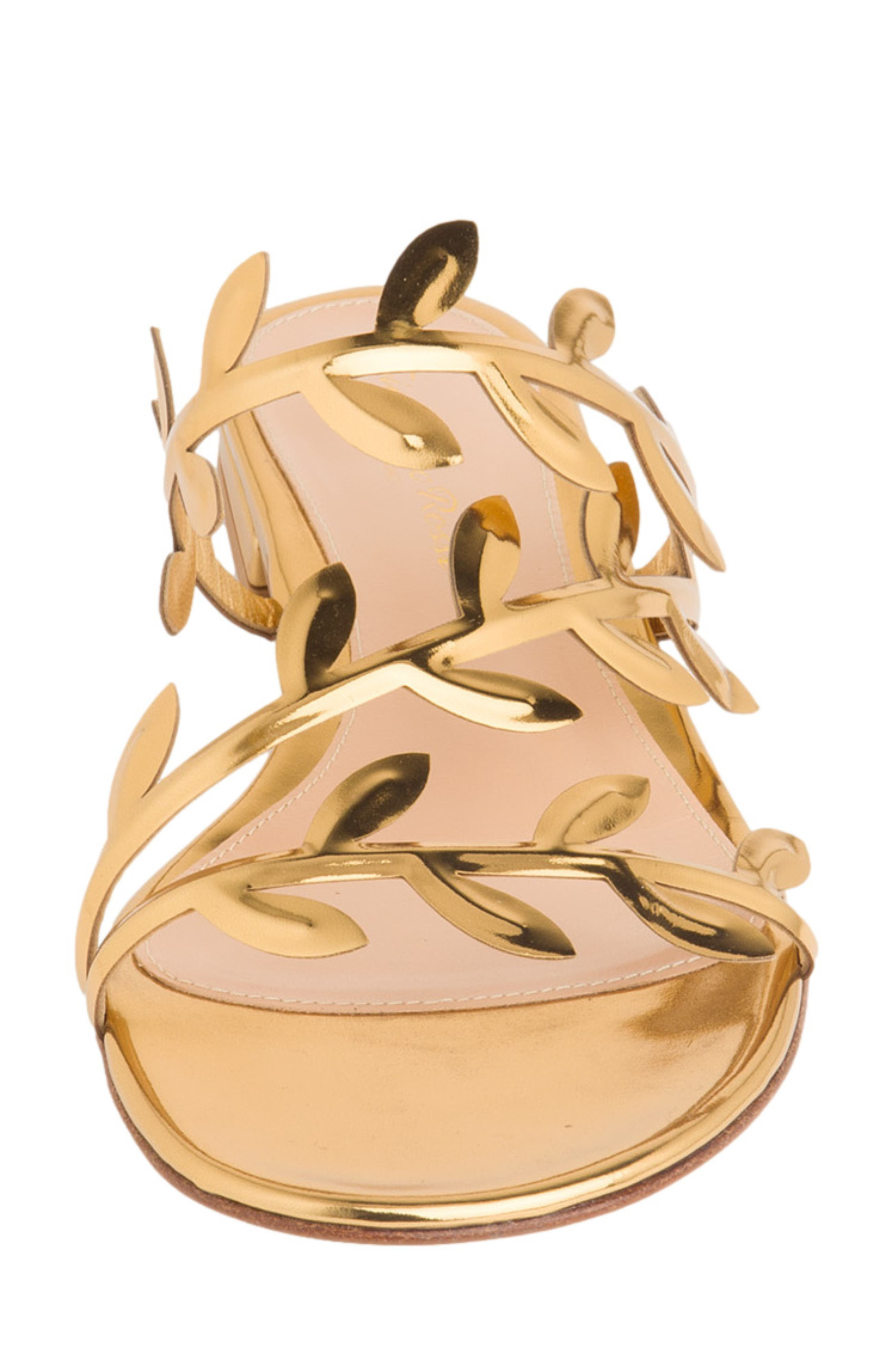 Gianvito Rossi Flavia 05 Sandals in Gold at Nordstrom - 4