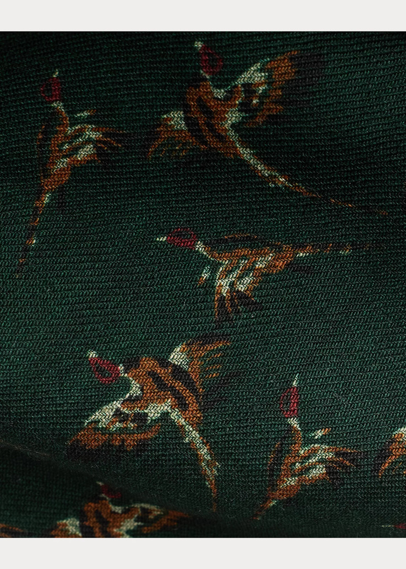 Vintage-Inspired Duck-Print Challis Tie 3