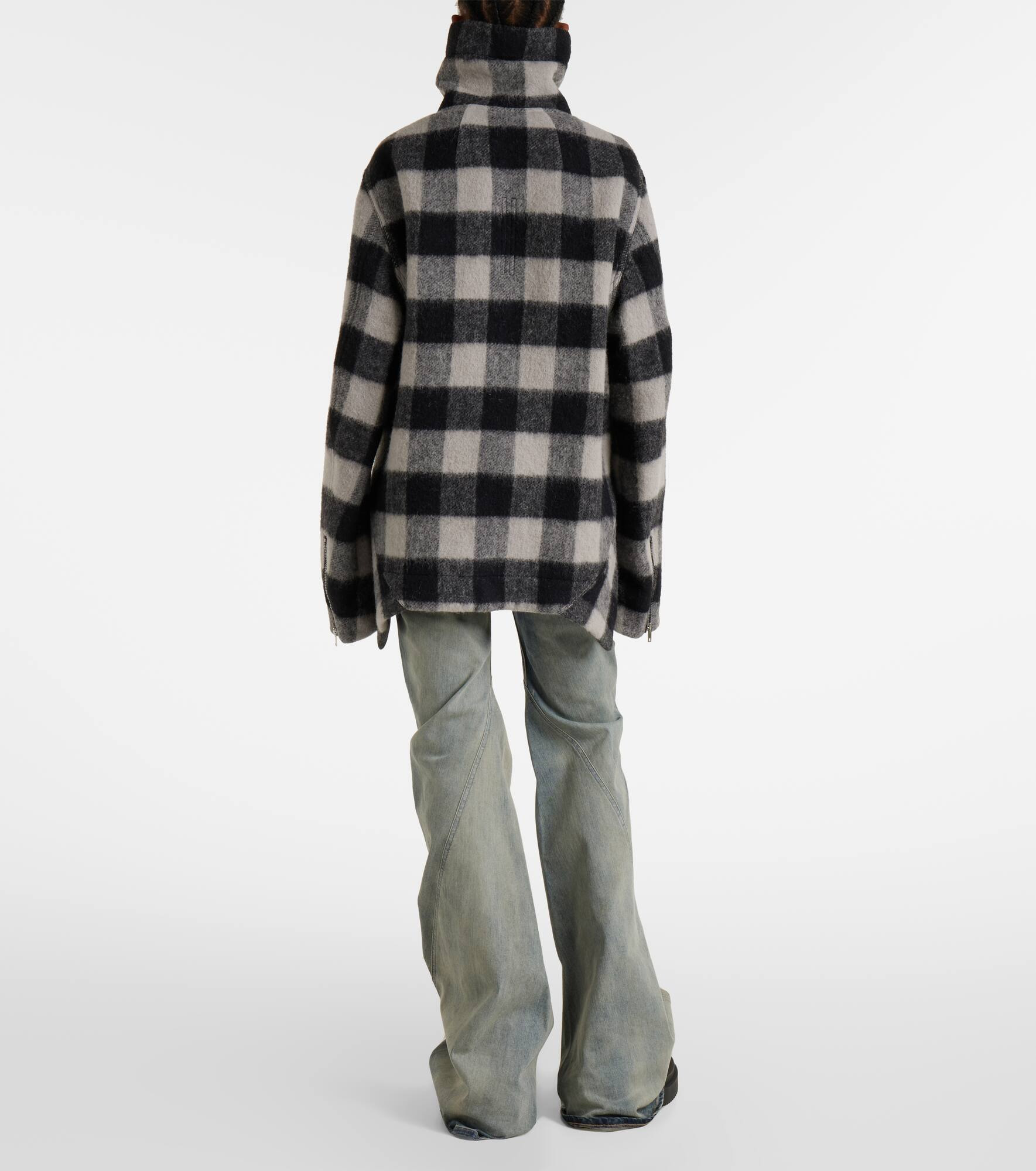 Exploder checked virgin wool jacket - 3