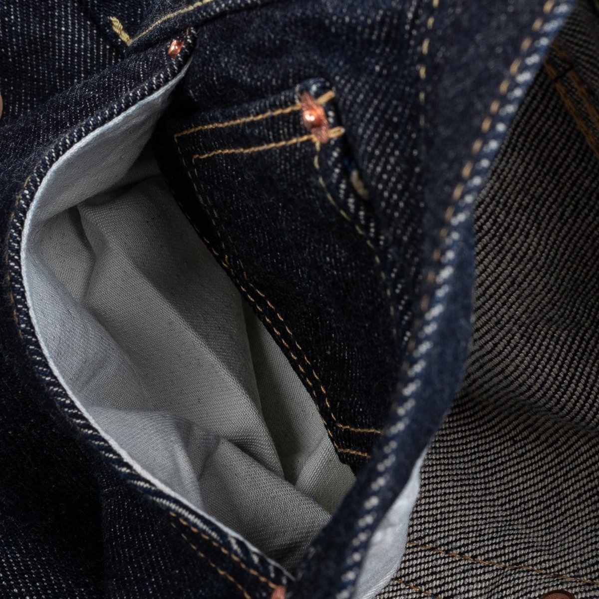 IH-555S-21 21oz Selvedge Denim Super Slim Cut Jeans - Indigo - 8