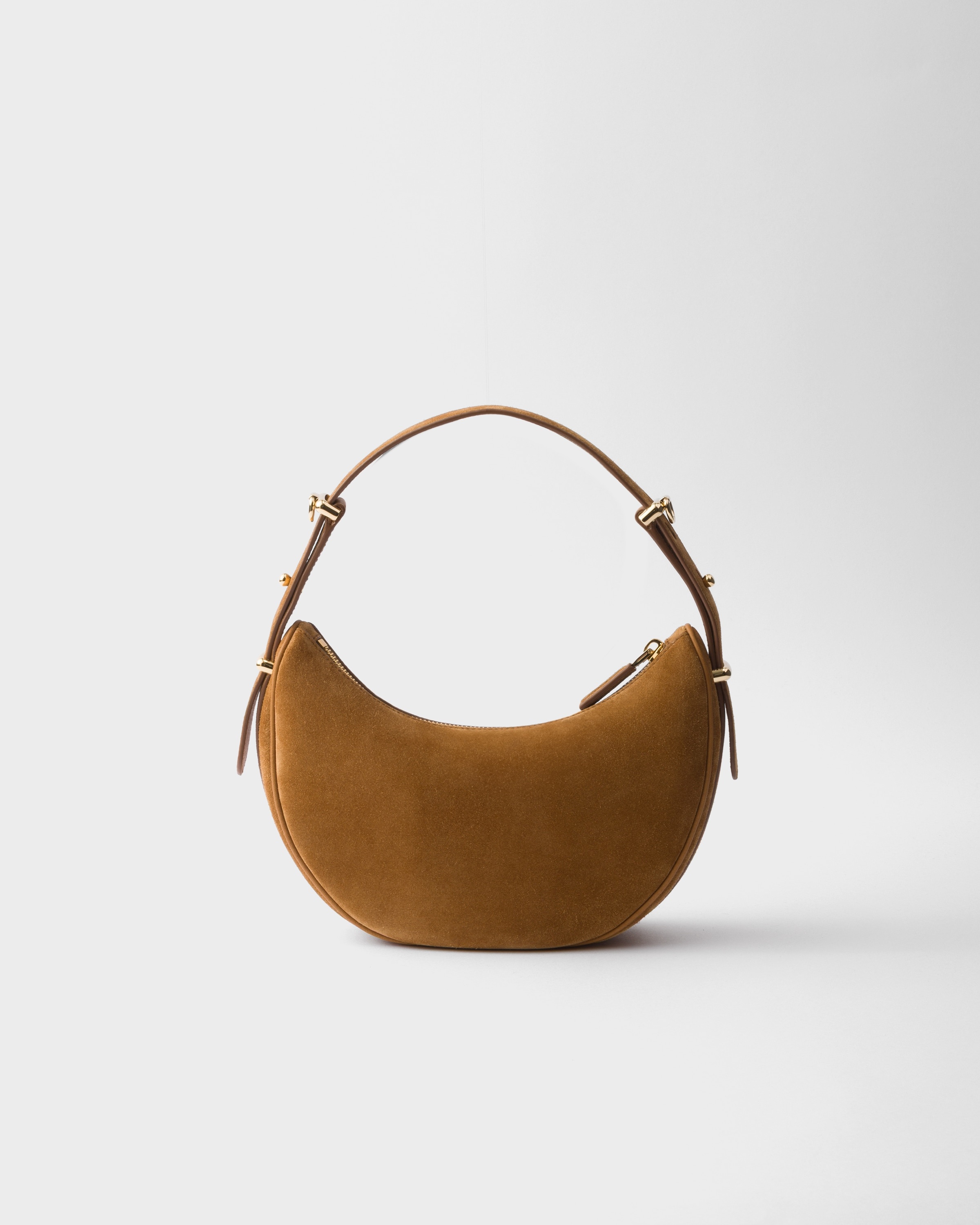 Prada Arqué suede shoulder bag - 4