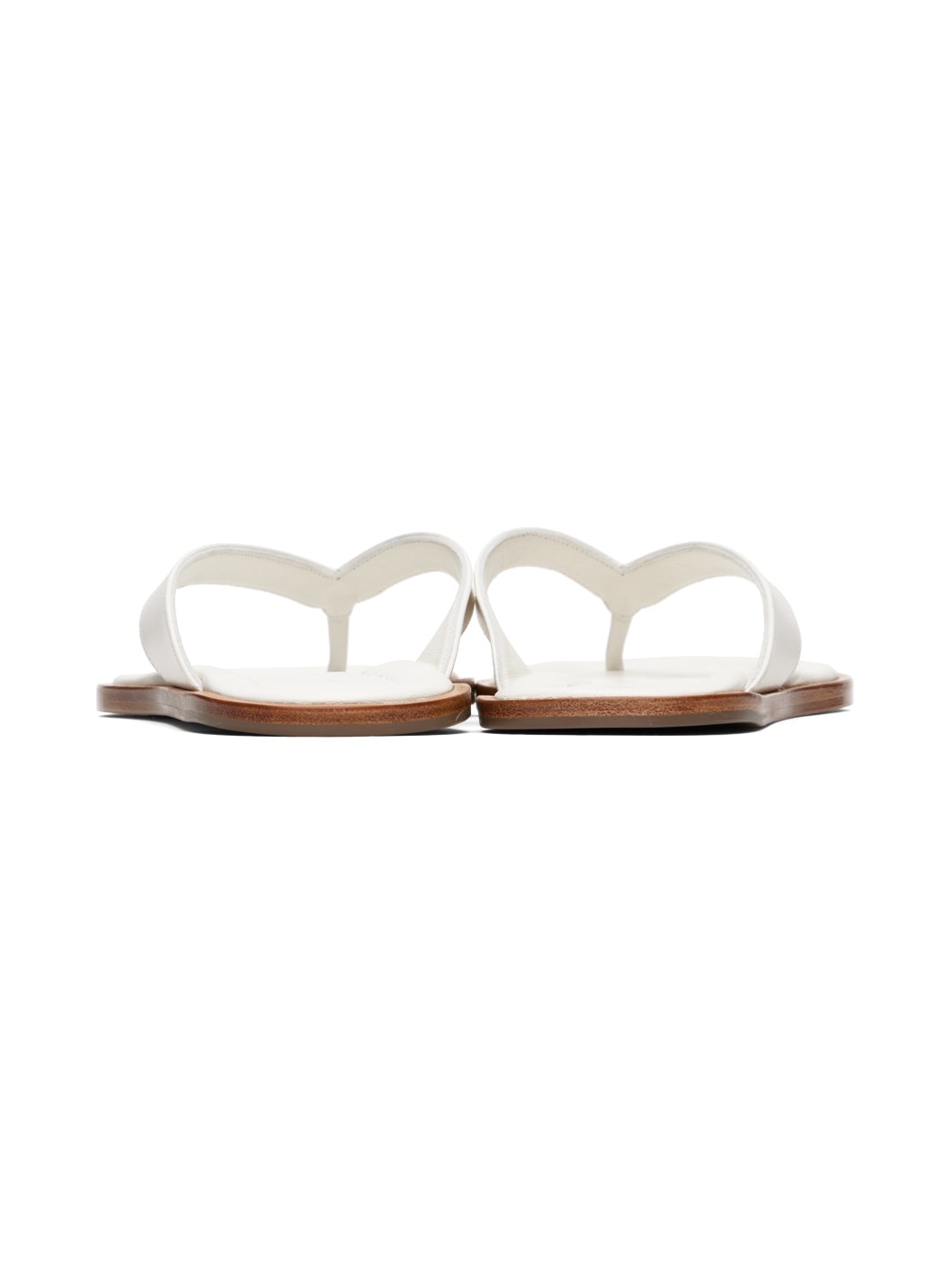 White Dante Thong Sandals - 2