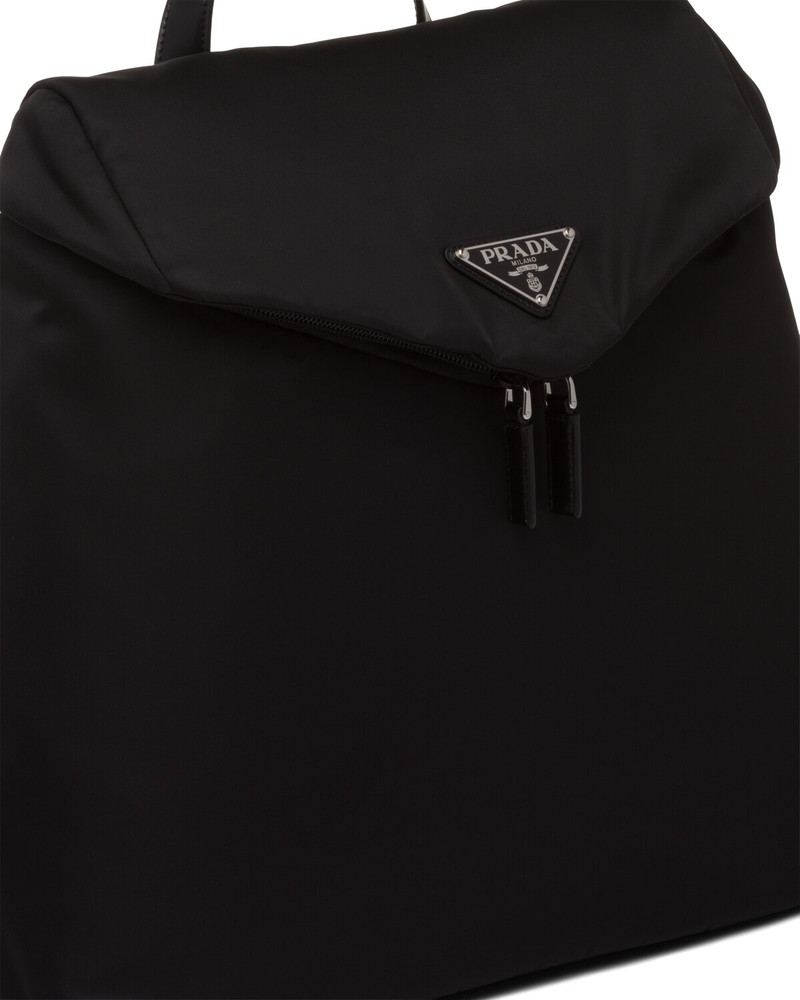 Re-Nylon and leather backpack 5