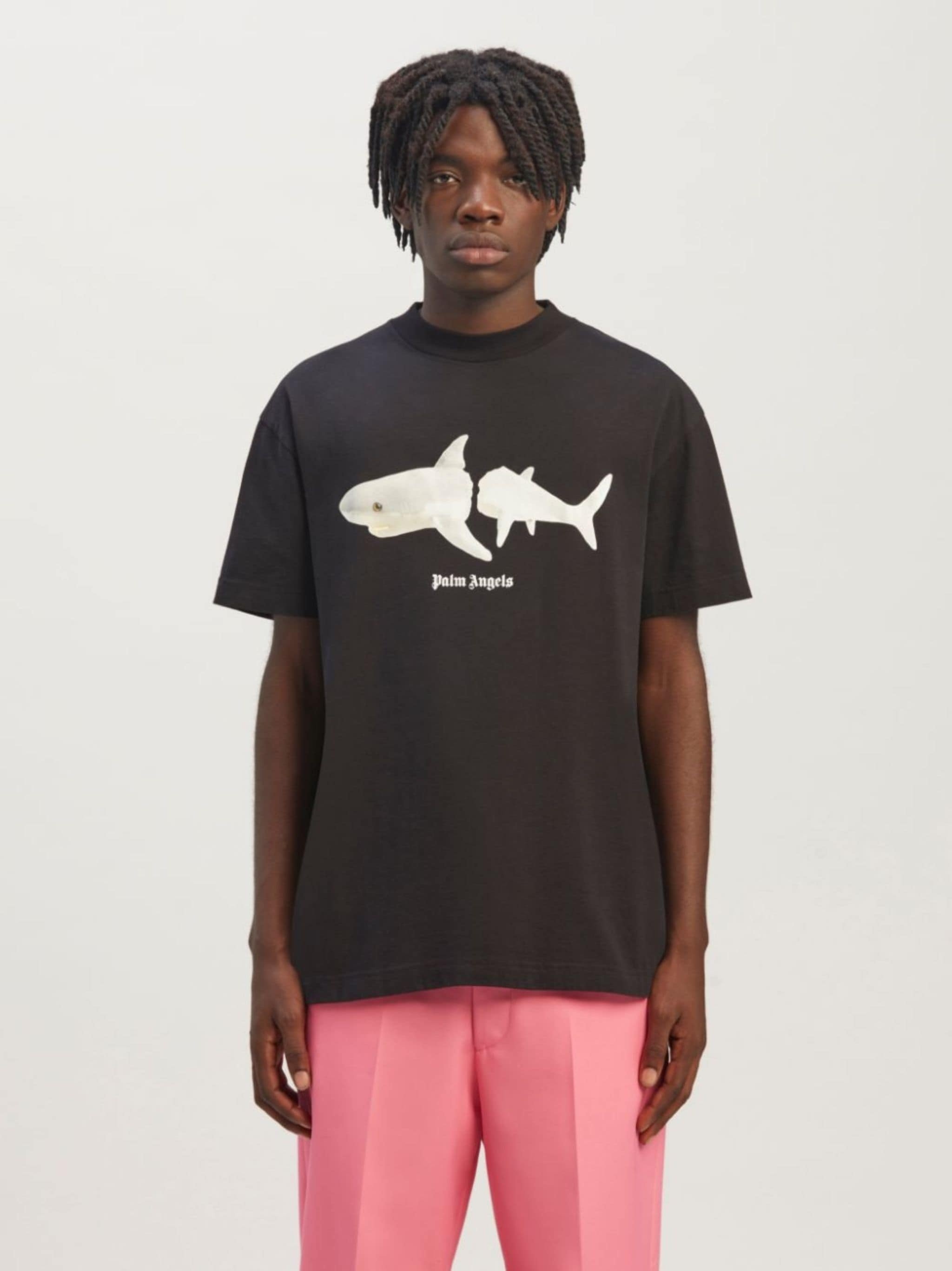 Shark-print organic cotton T-shirt - 3