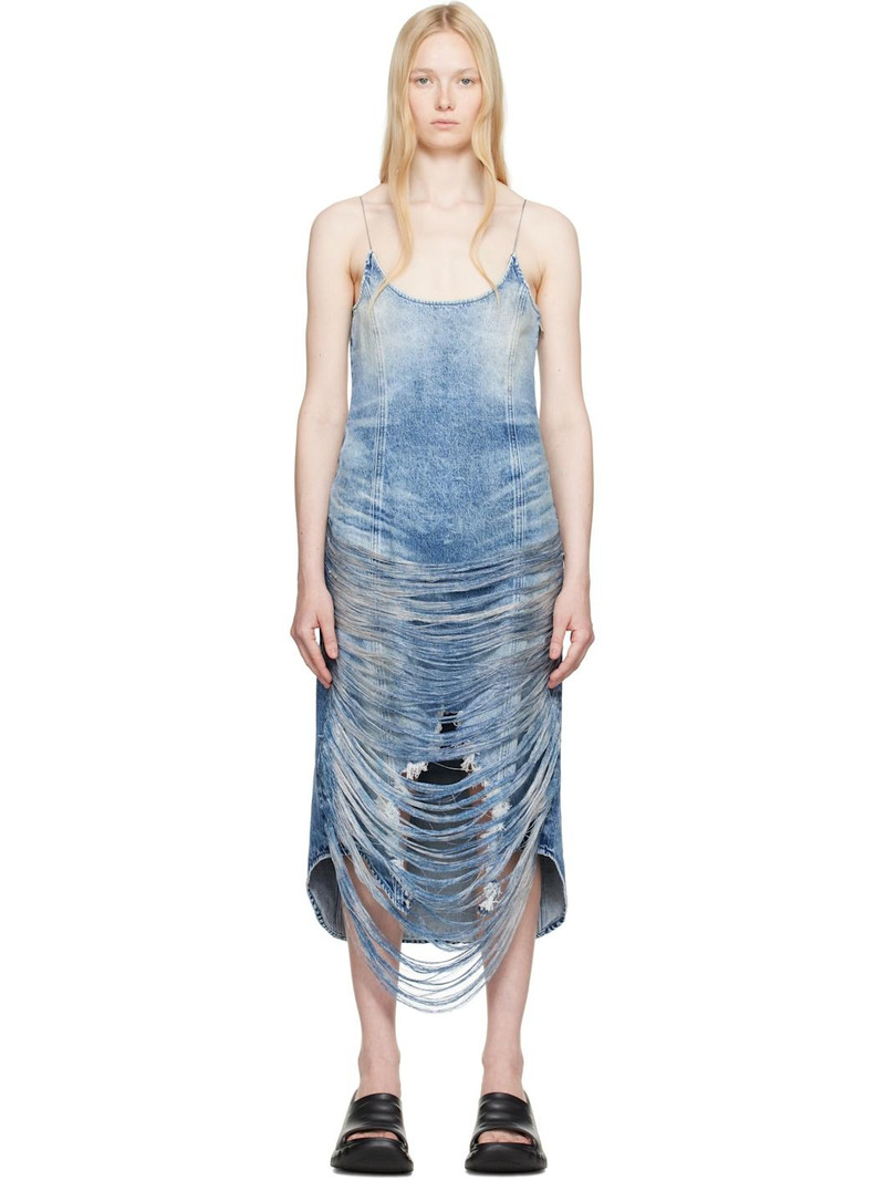 Blue De-Dra-Fsg Denim Midi Dress 1